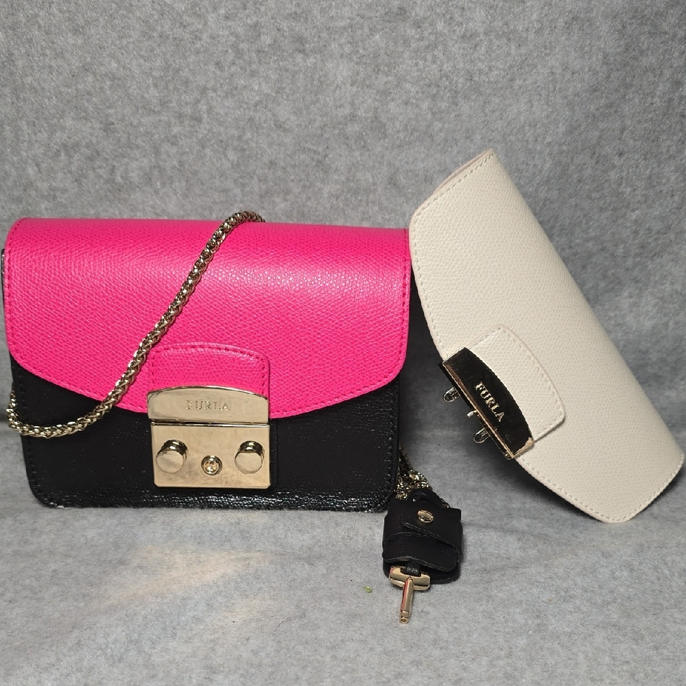 Furla Metropolis Mini Interchangeable Crossbody/ Clutch Bag